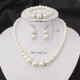 Women Simulated Pearls Jewelry Set Necklace / Earrings / Bracelets
