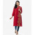 Red Georgette Straight Kameez