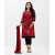 Red Georgette & Crepe Salwar Kameez