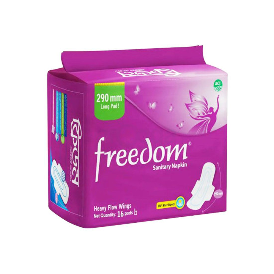 Freedom Sanitary Napkin Heavy Flow – 16 Pads | Ultimate Protection