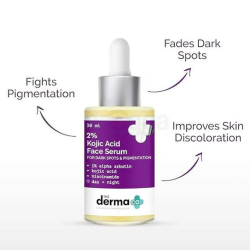 The Derma Co 2% Kojic Acid Face Serum for Dark Spots & Pigmentation 30ml