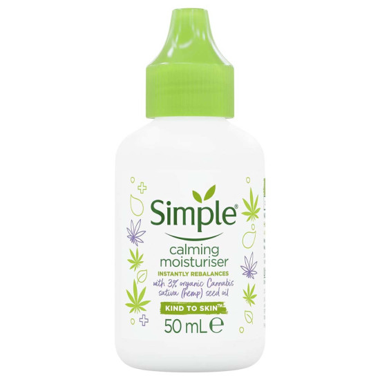 Simple Calming Moisturiser with hemp seed oil 50ml